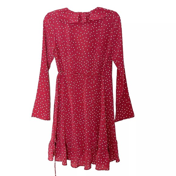 Realisation Par Red Polka Dot Long Sleeve Dress - Picture 4 of 11